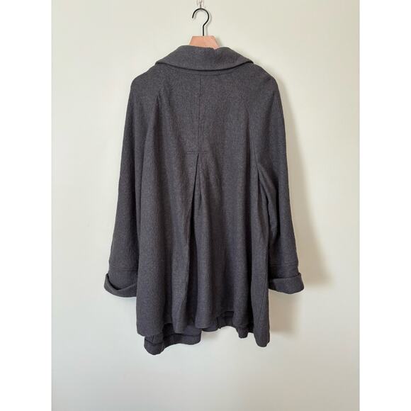 Sandro Women Gray Wool Jacket Coat 2x - Picture 5 of 7